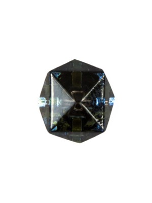 Faceted Cube Glass Button – 24L/15mm Faceted Cube Glass Button – 24L/15mm