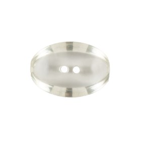 Clear Oval Plastic Button – 36L/23MM Clear Oval Plastic Button – 36L/23MM