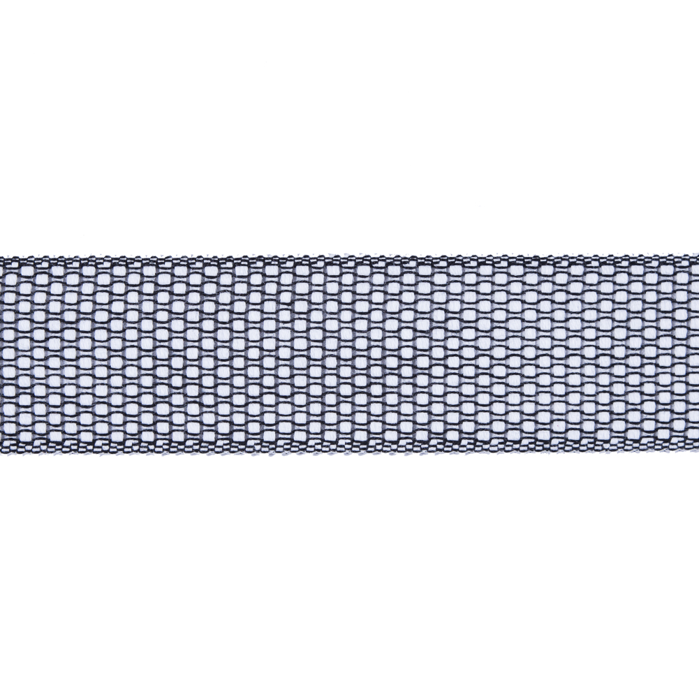 Black and White Woven Trim – 1.5″ Black and White Woven Trim – 1.5″