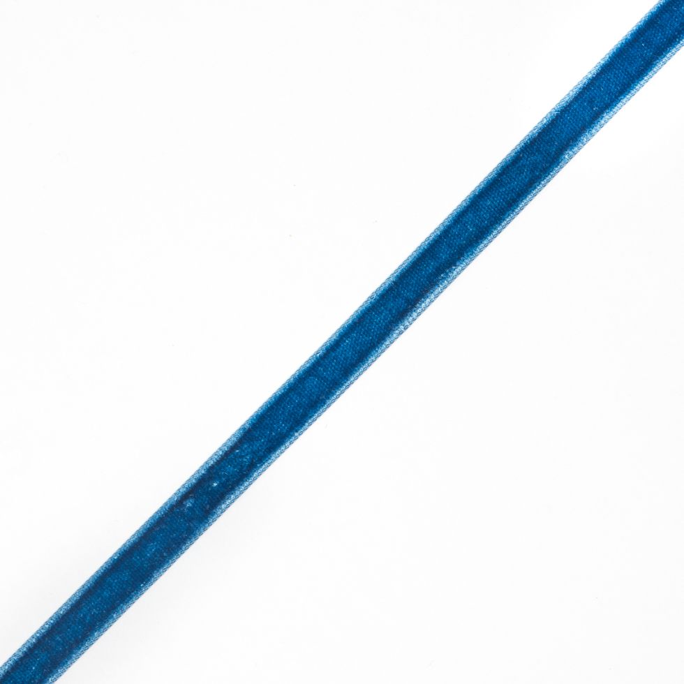 10 Yard Roll of Blue Single Faced Velvet Ribbon – 0.375″ 10 Yard Roll of Blue Single Faced Velvet Ribbon – 0.375″