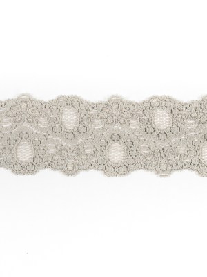 Gray Stretch Lace Trim – 2.25″ Gray Stretch Lace Trim – 2.25″