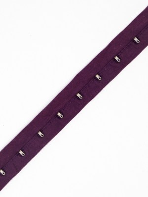 1″ Purple Cotton Hook & Eye Tape 1″ Purple Cotton Hook & Eye Tape