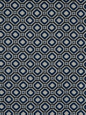 Strong Blue/Silver Geometric Jacquard Strong Blue/Silver Geometric Jacquard