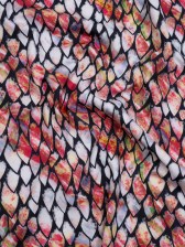 Scales Printed on a Caye UV Protective Compression Swimwear Tricot w/ Aloe Vera Microcapsules Scales Printed on a Caye UV Protective Compression Swimwear Tricot w/ Aloe Vera Microcapsules