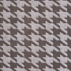 Brown/Ivory Houndstooth Cotton Twill Brown/Ivory Houndstooth Cotton Twill