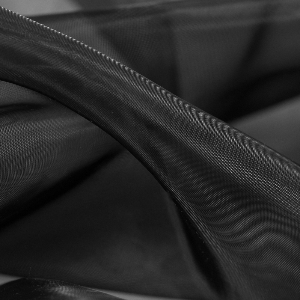 Italian Black Nylon Organza