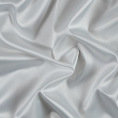 Italian White Stretch Polyester Charmeuse Italian White Stretch Polyester Charmeuse