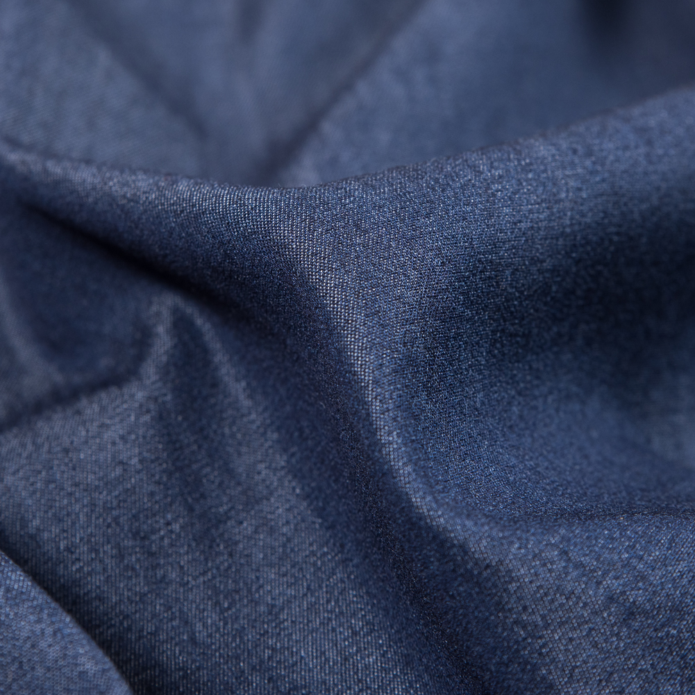 Italian Blue Topweight Viscose Denim