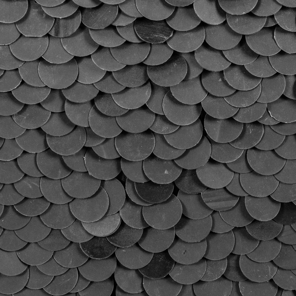 Phillip Lim Black Paillette Sequins on a Crinkled Silk Georgette Phillip Lim Black Paillette Sequins on a Crinkled Silk Georgette