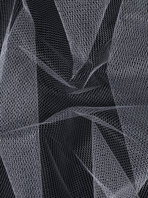 Ivory Hexagon Nylon Net Tulle Ivory Hexagon Nylon Net Tulle