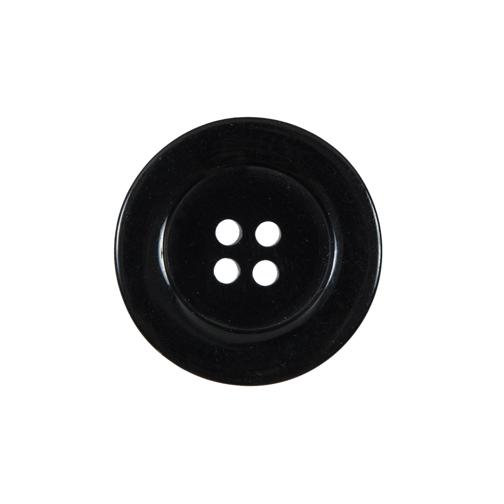 Black 4-Hole Plastic Button – 36L/23mm Black 4-Hole Plastic Button – 36L/23mm