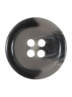 Charcoal Gray Rimmed Plastic Button – 40L/25.5mm Charcoal Gray Rimmed Plastic Button – 40L/25.5mm