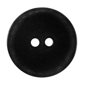 Black Flat Plastic Button with Faux Stitched Border – 48L/30.5mm Black Flat Plastic Button with Faux Stitched Border – 48L/30.5mm