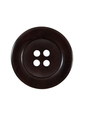 Chocolate Brown 4-Hole Plastic Button – 36L/23mm Chocolate Brown 4-Hole Plastic Button – 36L/23mm