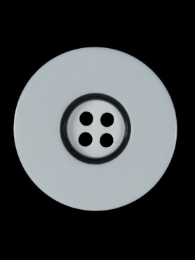 White and Black Plastic 4-Hole Button – 40L/25.5mm White and Black Plastic 4-Hole Button – 40L/25.5mm