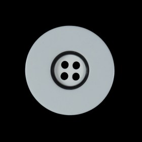 White and Black Plastic 4-Hole Button – 40L/25.5mm White and Black Plastic 4-Hole Button – 40L/25.5mm