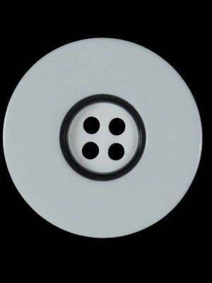 White and Black Plastic 4-Hole Button – 45L/28mm White and Black Plastic 4-Hole Button – 45L/28mm