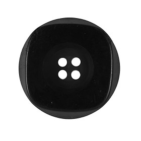 Black 4-Hole Plastic Button – 44L/28mm Black 4-Hole Plastic Button – 44L/28mm