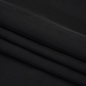 Washed Silk Twill 18mm – Black Washed Silk Twill 18mm – Black
