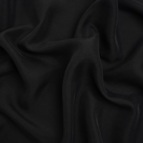 Washed Silk Twill 18mm – Black Washed Silk Twill 18mm – Black