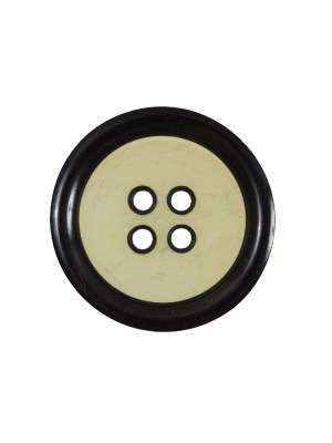 Oasis Green and Black 4-Hole Plastic Button – 36L/23mm Oasis Green and Black 4-Hole Plastic Button – 36L/23mm