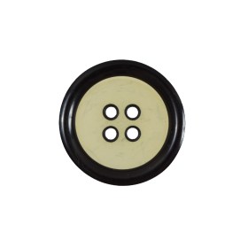 Oasis Green and Black 4-Hole Plastic Button – 36L/23mm Oasis Green and Black 4-Hole Plastic Button – 36L/23mm