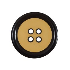 Blazing Orange and Black 4-Hole Plastic Button – 44L/28mm Blazing Orange and Black 4-Hole Plastic Button – 44L/28mm