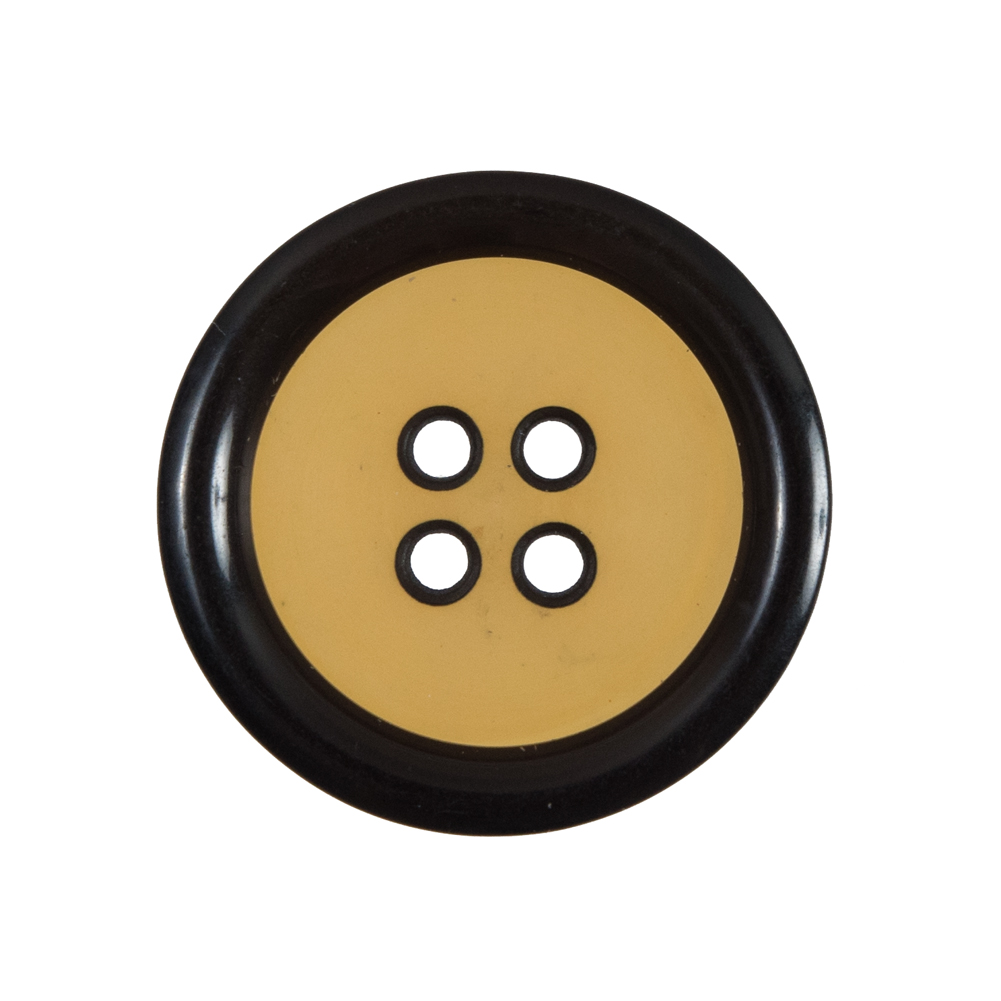 Blazing Orange and Black 4-Hole Plastic Button – 44L/28mm Blazing Orange and Black 4-Hole Plastic Button – 44L/28mm
