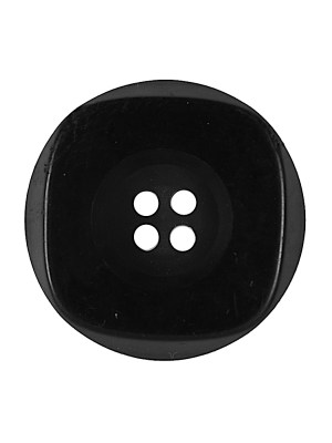 Black 4-Hole Plastic Button – 40L/25.5mm Black 4-Hole Plastic Button – 40L/25.5mm