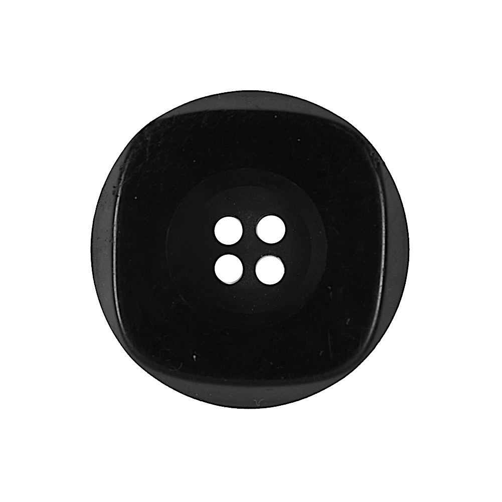 Black 4-Hole Plastic Button – 40L/25.5mm Black 4-Hole Plastic Button – 40L/25.5mm