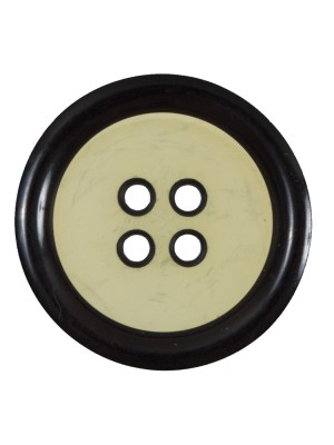 Oasis Green and Black 4-Hole Plastic Button – 44L/28mm Oasis Green and Black 4-Hole Plastic Button – 44L/28mm