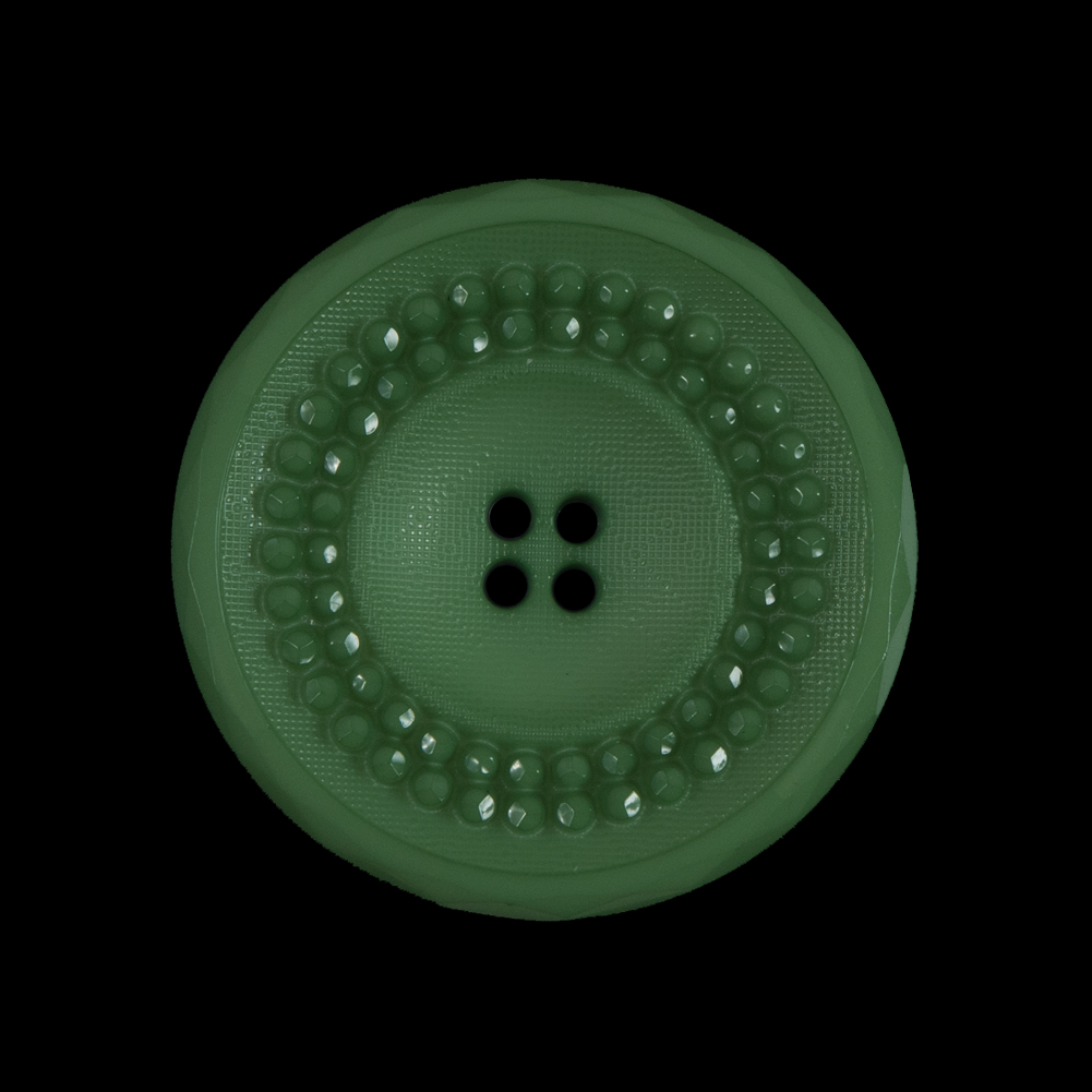 Shamrock Green Textured 4-Hole Button – 44L/28mm Shamrock Green Textured 4-Hole Button – 44L/28mm