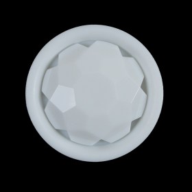White Plastic Gem Shank-Back Button – 44L/28mm White Plastic Gem Shank-Back Button – 44L/28mm