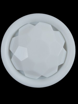 White Plastic Gem Shank-Back Button – 44L/28mm White Plastic Gem Shank-Back Button – 44L/28mm