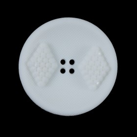 White Raised Textured 4-Hole Button – 44L/28mm White Raised Textured 4-Hole Button – 44L/28mm