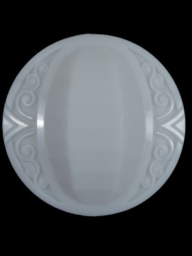 White Classy Etched Shank-Back Button – 44L/28mm White Classy Etched Shank-Back Button – 44L/28mm