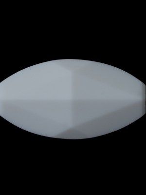 White Bevel Cut Oval Button – 60L/38mm White Bevel Cut Oval Button – 60L/38mm