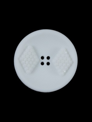 White Raised Textured 4-Hole Button – 36L/23mm White Raised Textured 4-Hole Button – 36L/23mm