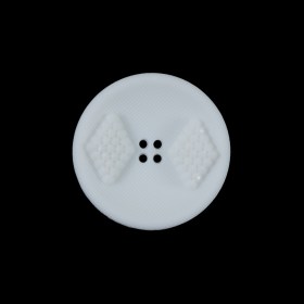 White Raised Textured 4-Hole Button – 36L/23mm White Raised Textured 4-Hole Button – 36L/23mm