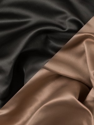 Military Green and Tan Two-Tone Double Duchesse Satin Military Green and Tan Two-Tone Double Duchesse Satin