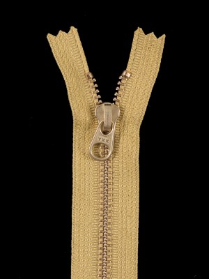 Metal Zipper with Gold Pull and Teeth 4.5″ – Citrine Metal Zipper with Gold Pull and Teeth 4.5″ – Citrine
