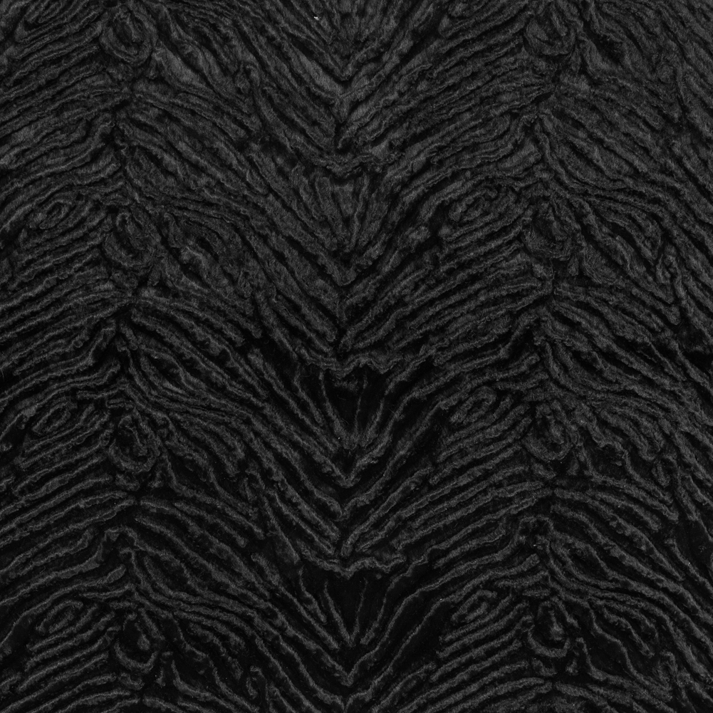 Zebra Embossed Velvet – Black Zebra Embossed Velvet – Black