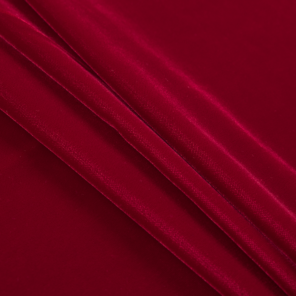 100% Polyester Micro Velvet – X-Mas Red – Bellini Collection 100% Polyester Micro Velvet – X-Mas Red – Bellini Collection