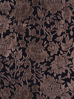 Gold Floral Burn-out Organdy Gold Floral Burn-out Organdy