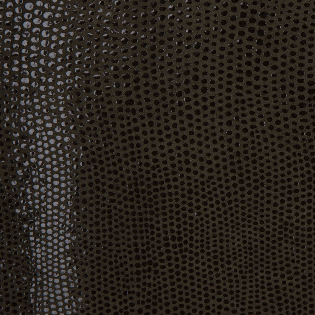 Capers Green Lizard Laminated Pig Leather