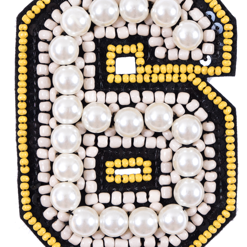 #6 Patch with Pearls - 3"x4"