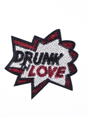 Sequin Drunk in Love Patch – 4″ x 4″ Sequin Drunk in Love Patch – 4″ x 4″