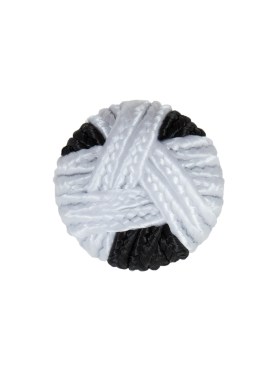 Black & White Fabric Covered Button with Fancy Face – 30L/19mm Black & White Fabric Covered Button with Fancy Face – 30L/19mm