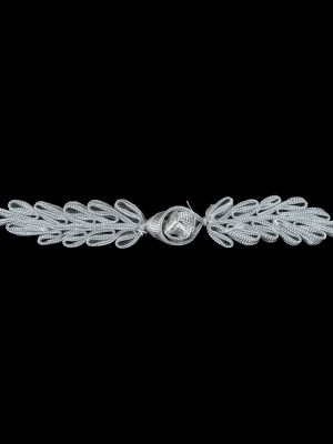 Silver Frog Closure – 5″ x .75″ Silver Frog Closure – 5″ x .75″