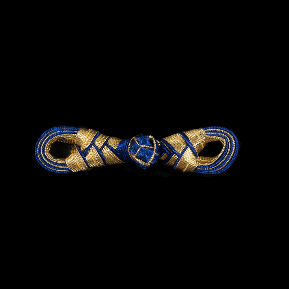 Royal Blue and Gold Frog Closure – 2.75″ x .75″ Royal Blue and Gold Frog Closure – 2.75″ x .75″